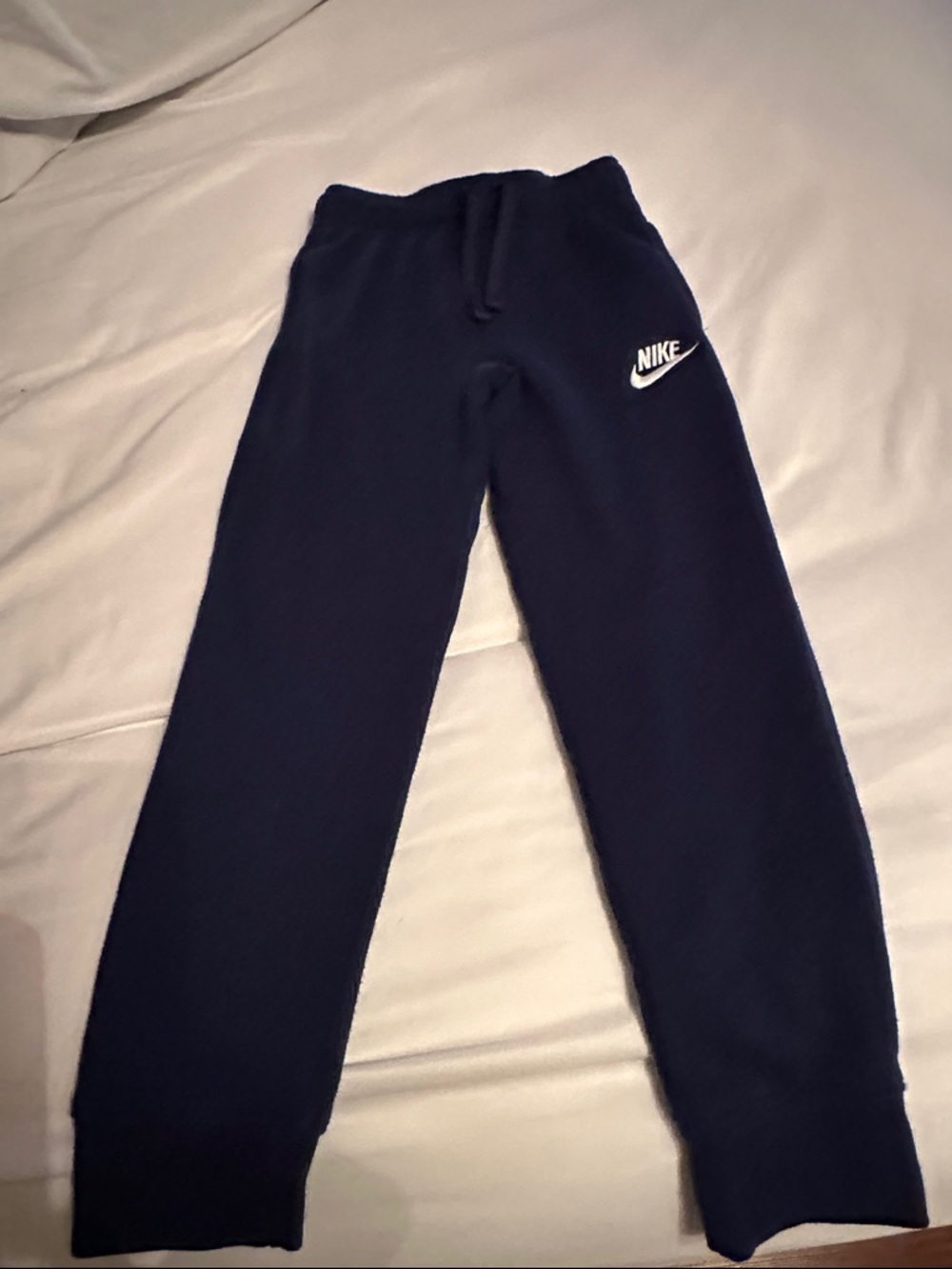 Nike Kids Navy Blue Fleece Joggers
